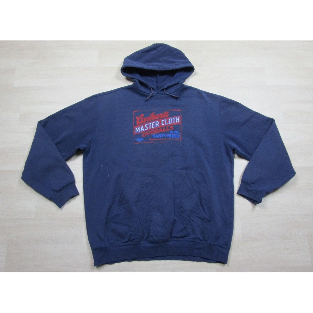 Vintage Y2K Carhartt Master Cloth Hoodie Men's (XL) Heritage Logo Workwear